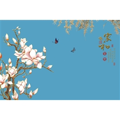蚕丝画T053