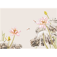 蚕丝画T018
