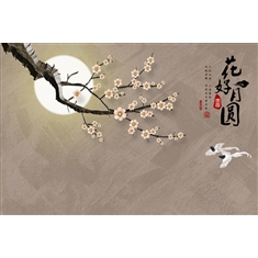 手绘花鸟N076