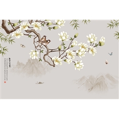 手绘花鸟N062